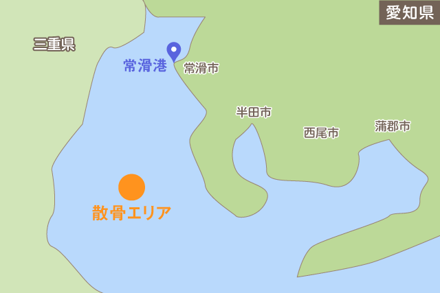愛知県常滑港、伊勢湾