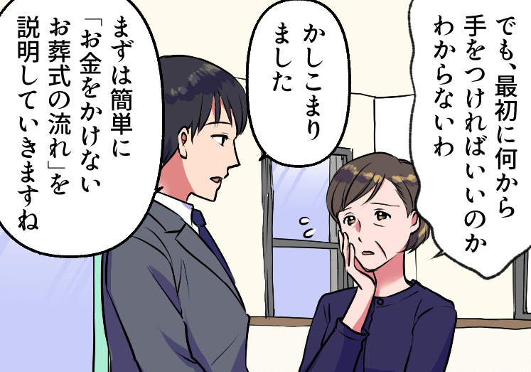 お金をかけないお葬式の流れを説明